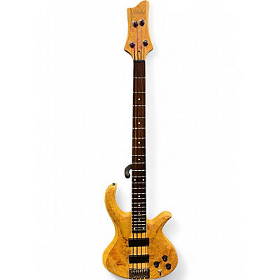 Used 2009 Schecter Guitar Research Riot 4 String Natural Electric Bass Guitar