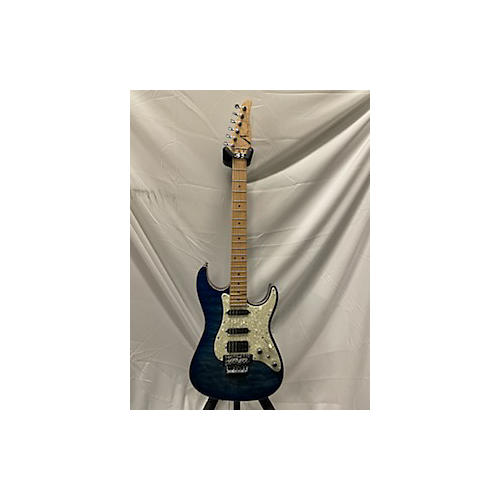 Tom Anderson Used 2009 Tom Anderson Drop Top Classic Blue Burst Solid Body Electric Guitar Blue Burst