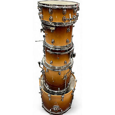 Used 2009 Verve 5 Piece Birch Rock Tobacco fade Drum Kit