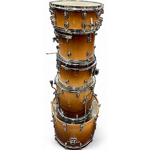 Used 2009 Verve 5 Piece Birch Rock Tobacco fade Drum Kit Tobacco fade