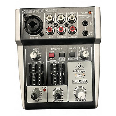 Used 2010 Behringer xenyx 302usb Unpowered Mixer