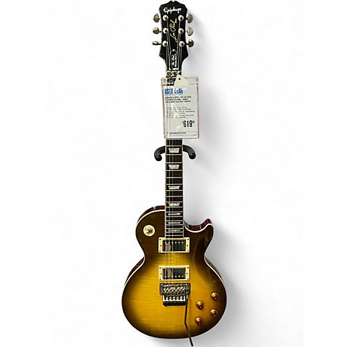 Used 2010 Epiphone Les Paul Plus Pro/FX Honey Burst Solid Body Electric Guitar Honey Burst