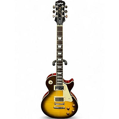 Used 2010 Epiphone Les Paul Standard 2 Color Sunburst Solid Body Electric Guitar