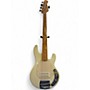 Used 2010 Ernie Ball Music Man Classic StingRay5 Birdseye Maple Neck Maple Fretboard Vintage White Electric Bass Guitar Vintage White