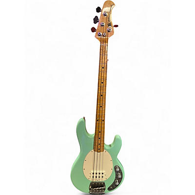 Used 2010 Ernie Ball Music Man Stingray Classic Deluxe 4 String Seafoam Green Electric Bass Guitar