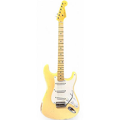 Used 2010 Fender 1957 HEAVY RELIC STRATOCASTER Blonde Solid Body Electric Guitar