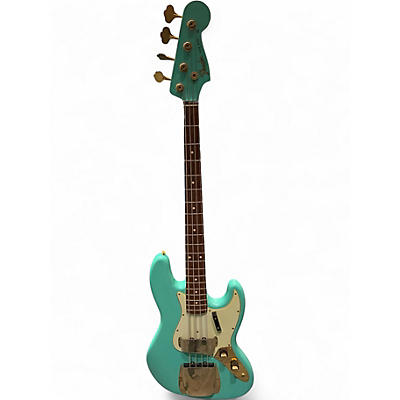 Used 2010 Fender 1960 Jazz Bass Seafoam Green Electric Bass Guitar