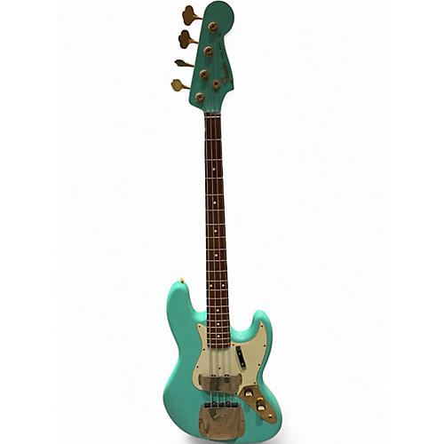 Used 2010 Fender 1960 Jazz Bass Seafoam Green Electric Bass Guitar Seafoam Green
