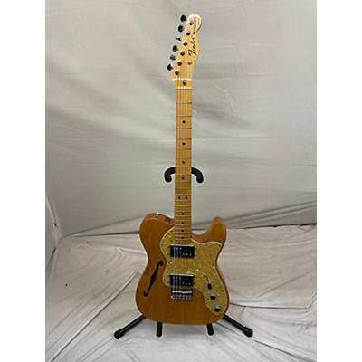 Fender Used 2010 Fender 1972 Reissue Thinline Telecaster Natural Hollow Body Electric Guitar