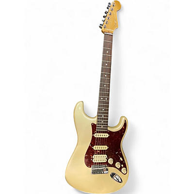 Used 2010 Fender American Deluxe Stratocaster Olympic Pearl Solid Body Electric Guitar