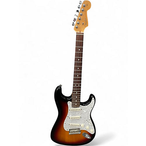 Used 2010 Fender American Standard Stratocaster 3 Color Sunburst Solid Body Electric Guitar 3 Color Sunburst