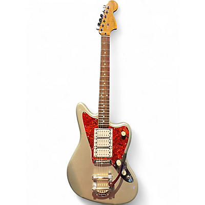 Used 2010 Fender Blacktop Jaguar HHH w/ Bigsby Silver Solid Body Electric Guitar