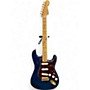 Used 2010 Fender Deluxe Players Stratocaster Blue Solid Body Electric Guitar Blue