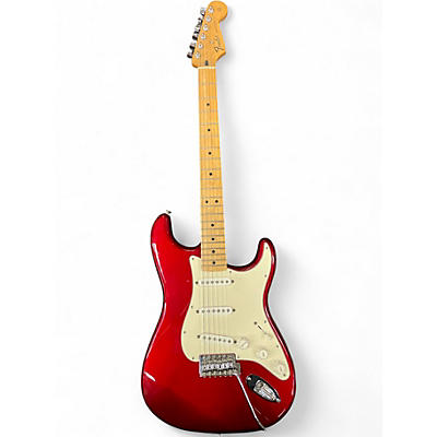 Used 2010 Fender Standard Stratocaster Candy Apple Red Metallic Solid Body Electric Guitar