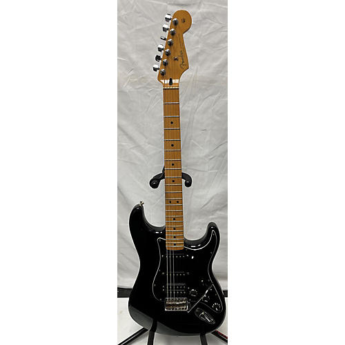 Fender Used 2010 Fender Standard Stratocaster HSS Black Solid Body Electric Guitar Black