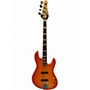 Used 2010 Fodera N.Y.C Empire Bass Transparent Orange Burst Electric Bass Guitar Transparent Orange Burst