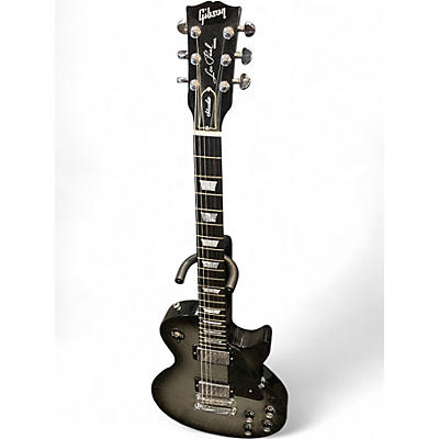Used 2010 Gibson Les Paul Studio Black and Silver Solid Body Electric Guitar