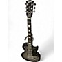 Used 2010 Gibson Les Paul Studio Black and Silver Solid Body Electric Guitar Black and Silver