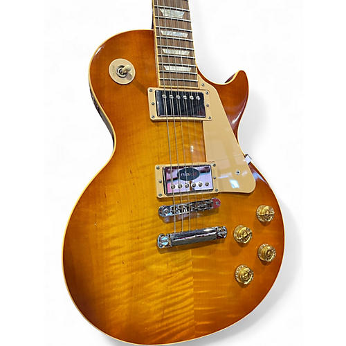 Used 2010 Gibson Les Paul Traditional honey lemon Solid Body Electric Guitar honey lemon