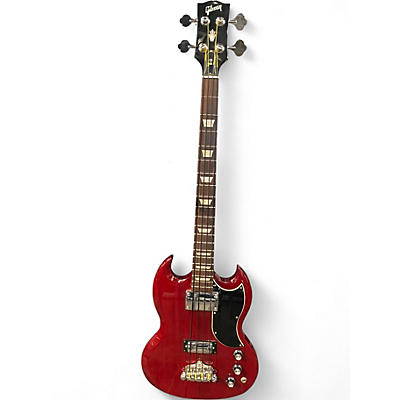 Used 2010 Gibson SG Bass Candy Apple Red Electric Bass Guitar