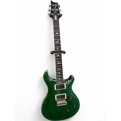 Used 2010 PRS CUSTOM 24 SERIES 10 TOP Emerald Green Solid Body Electric Guitar