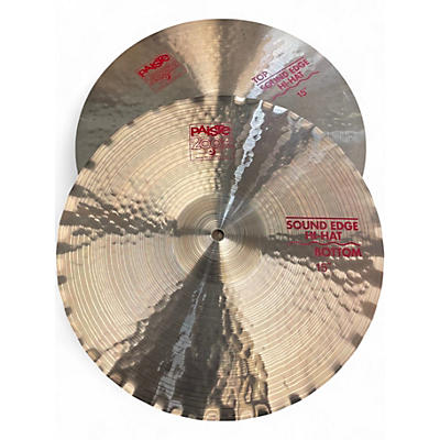 Used 2010 Paiste 15in 215" SOUND EDGE HI HATS Cymbal