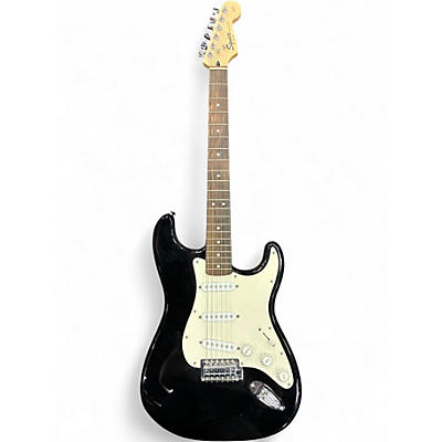 Used 2010 Squier Affinity Stratocaster Black Solid Body Electric Guitar