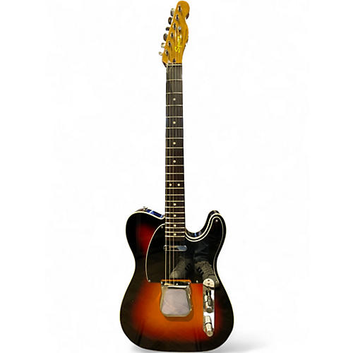 Used 2010 Squier Telecaster Custom 3 Tone Sunburst Solid Body Electric Guitar 3 Tone Sunburst