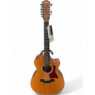 Used 2010 Taylor 354CE Natural 12 String Acoustic Electric Guitar