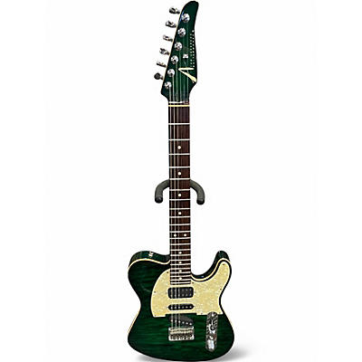 Used 2010 Tom Anderson Hollow T Classic QUILTED GREEN FOREST Hollow Body Electric Guitar