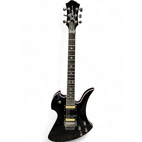 Used 2010s B.C. Rich PXMG Pro X Mockingbird Floyd Rose Black Solid Body Electric Guitar Black