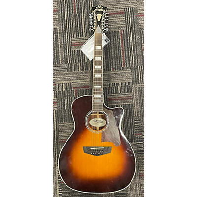 D'Angelico Used 2010s D'Angelico PREMIER FULTON 12 Iced Tea 12 String Acoustic Electric Guitar