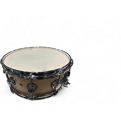 Used 2010s DW 14in Collector's Series Finish Ply Super Solid Maple Snare Natural Drum
