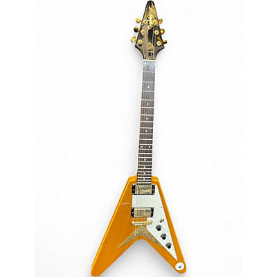 Used 2010s Epiphone 1958 Korina Flying V Natural Solid Body Electric Guitar