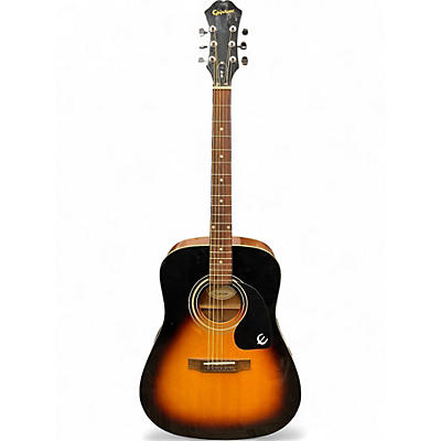 Used 2010s Epiphone DR100 Tobacco Burst Acoustic Guitar