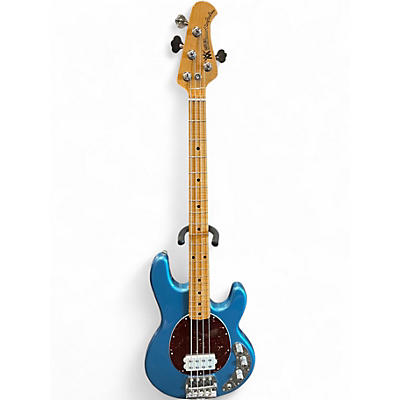 Used 2010s Ernie Ball Music Man Stingray Classic Deluxe 4 String lake tahoe blue Electric Bass Guitar