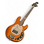 Used 2010s Ernie Ball Music Man USA Family Reserve Stingray 4 Metallic Orange Electric Bass Guitar Metallic Orange