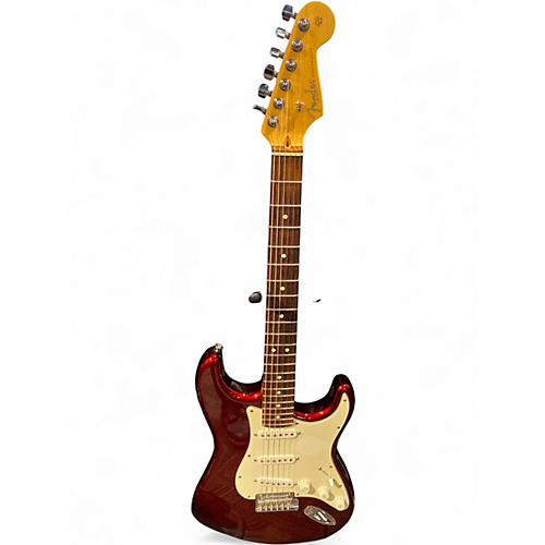 Used 2010s Fender American Standard Stratocaster Candy Cola Solid Body Electric Guitar Candy Cola