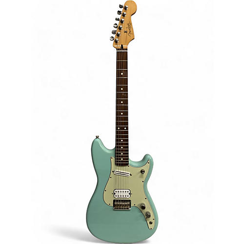 Fender Used 2010s Fender Duo Sonic HS Daphne Blue Solid Body Electric Guitar Daphne Blue