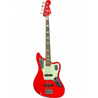 Used 2010s Fender J-Craft Jaguar Bass Hot Rod Red Electric Bass Guitar