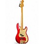 Used 2010s Fender Select Precision Bass Candy Apple Red Electric Bass Guitar Candy Apple Red