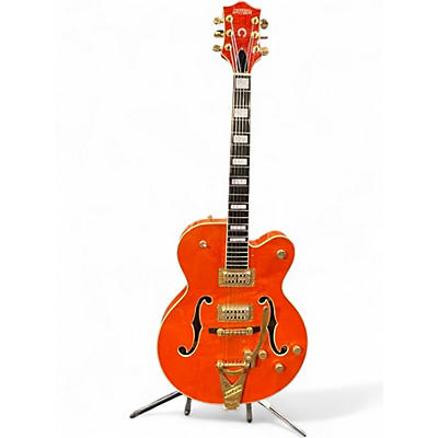 Used 2010s Gretsch Guitars G6120 Chet Atkins Signature Orange Hollow Body Electric Guitar