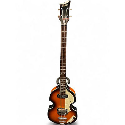 Used 2010s Hofner Violin Hi-Series Sunburst Electric Bass Guitar