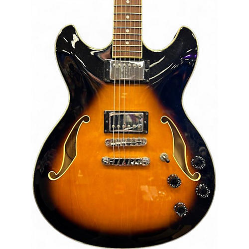 Used 2010s Ibanez AS73 Artcore 2 Tone Sunburst Hollow Body Electric Guitar 2 Tone Sunburst
