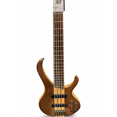 Used 2010s Ibanez BTB675 5 String Natural Electric Bass Guitar