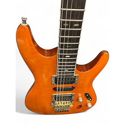 Used 2010s Ibanez S5470 S Series Orange Solid Body Electric Guitar