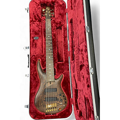 Used 2010s Ibanez SR5006E-OL Prestige Soundgear Natural Wenge Electric Bass Guitar
