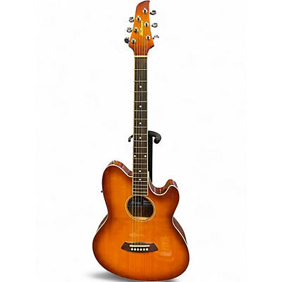 Used 2010s Ibanez TCY10E-AVS Vintage Sunburst Acoustic Electric Guitar