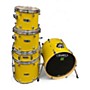 Used 2010s Mapex 5 Piece v series 5 piece kit Yellow Drum Kit Yellow