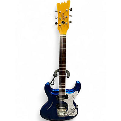 Used 2010s Mosrite MARK 5 Metallic Blue Solid Body Electric Guitar